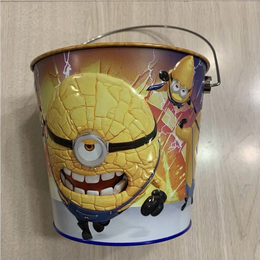AMC Despicable Me 4 Minions Exclusive Collectors Movie Metal Popcorn Bucket